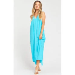 Show Me Your Mumu Brandi Dress ~ Turquoise Crepe -Show Me Your Mumu c6712607230786b301e4e8978ad705ee