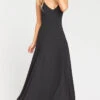 Show Me Your Mumu Jenn Maxi Dress ~ Black Chiffon
