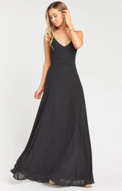 Show Me Your Mumu Jenn Maxi Dress ~ Black Chiffon