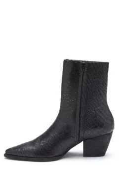 Show Me Your Mumu Matisse Caty Bootie ~ Black Snake -Show Me Your Mumu catyblacksnakeside
