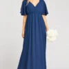Show Me Your Mumu Emily Empire Maxi Dress ~ Rich Navy Crisp