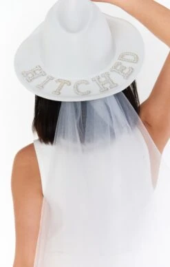Show Me Your Mumu Let's Get Hitched Detachable Veil Hat ~ White -Show Me Your Mumu citrusingeorgia jasmine 2.2338153