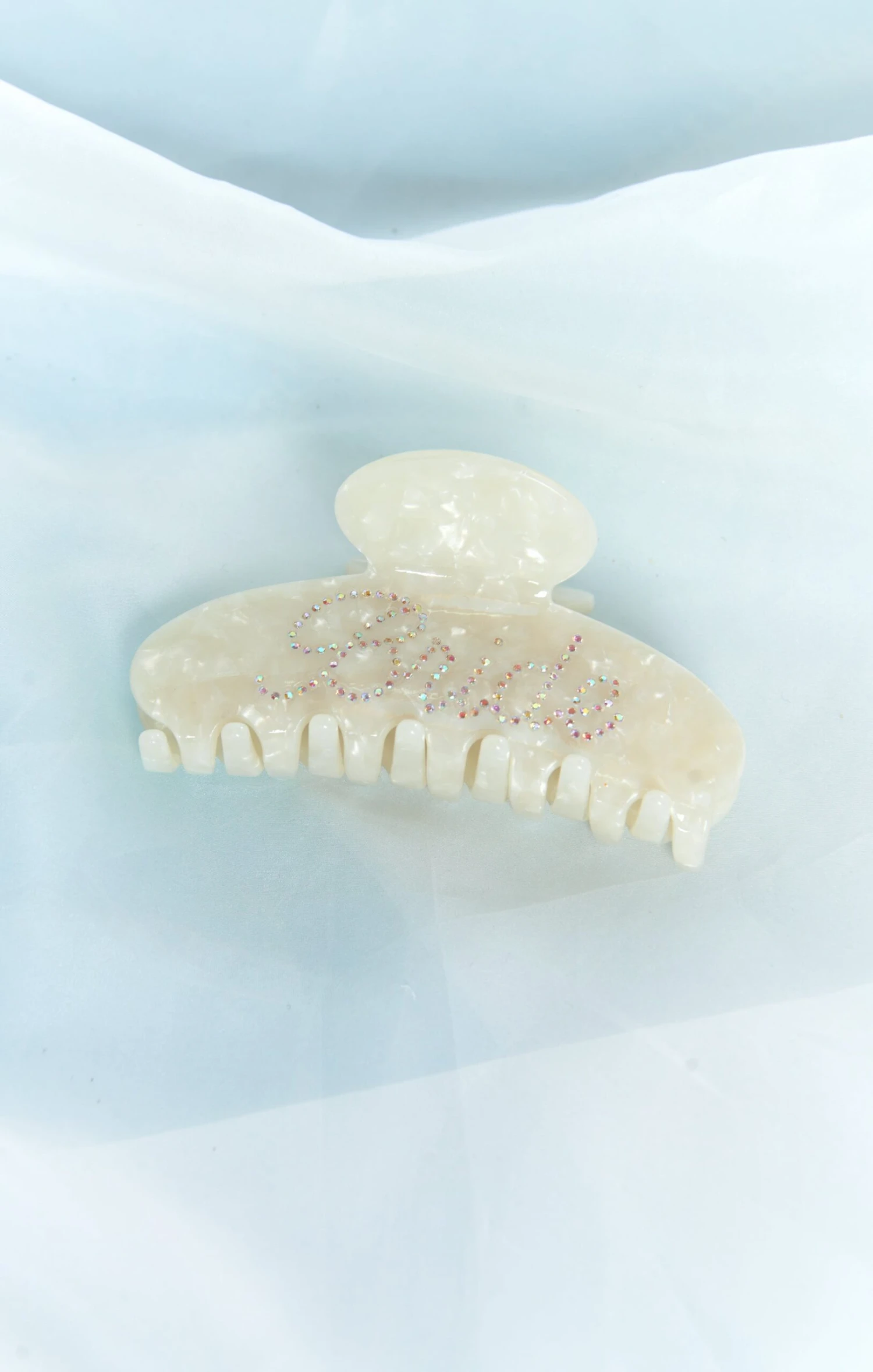 Show Me Your Mumu Bride Hair Claw Clip ~ White/Iridescent 3 Show Me Your Mumu Bride Hair Claw Clip ~ White/Iridescent