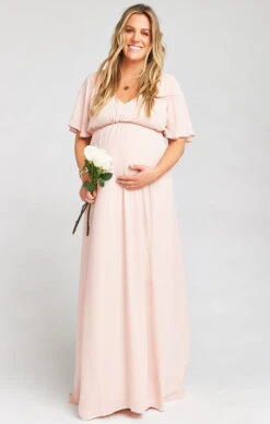 Show Me Your Mumu Emily Empire Maxi Dress ~ Dusty Blush Crisp -Show Me Your Mumu d142f29df1510075d8e3267bf87b1310