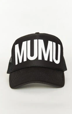 Show Me Your Mumu MUMU Trucker Hat ~ Black And White