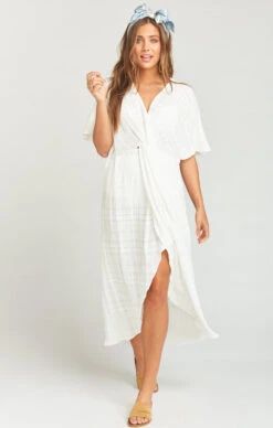 Show Me Your Mumu Get Twisted Maxi Dress ~ Sand Dollar Gauze