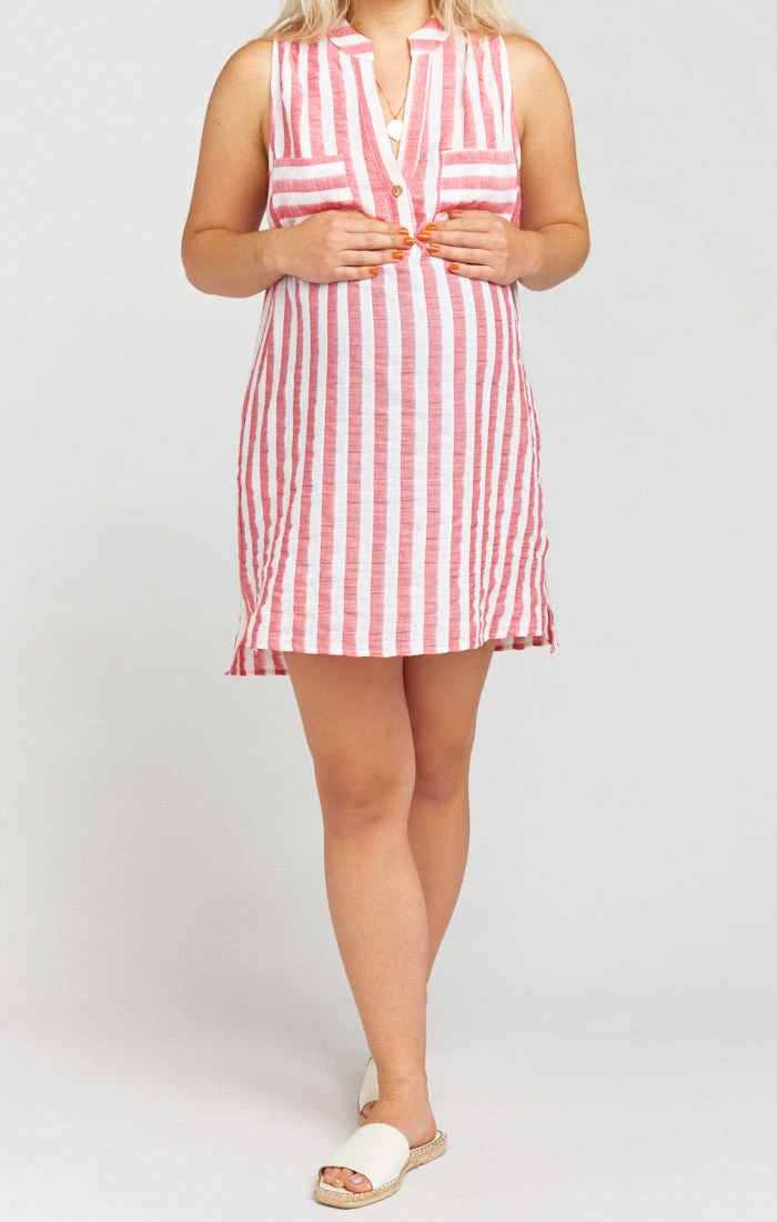 Show Me Your Mumu Wendy Tunic Dress ~ Dock Stripe Red 10 Show Me Your Mumu Wendy Tunic Dress ~ Dock Stripe Red - Image 8