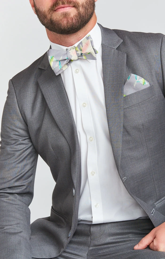 Show Me Your Mumu Josh Bow Tie ~ Lily Showers Grey 5 Show Me Your Mumu Josh Bow Tie ~ Lily Showers Grey - Image 3