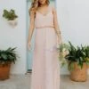 Show Me Your Mumu Victoria Maxi Dress ~ Dusty Blush Beaded -Show Me Your Mumu dustyblushbeadedfront