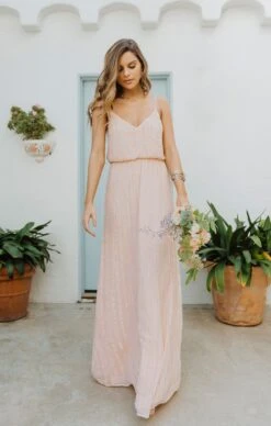 Show Me Your Mumu Victoria Maxi Dress ~ Dusty Blush Beaded