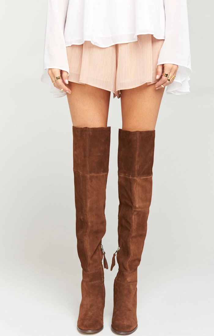 Show Me Your Mumu Steve Madden ~ Novela High Boots Tan ~ Suede 10 Show Me Your Mumu Steve Madden ~ Novela High Boots Tan ~ Suede - Image 8