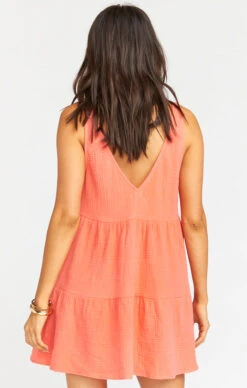 Show Me Your Mumu Emme Tank Dress ~ Peach Crinkle Gauze -Show Me Your Mumu e1af5e23aa8777d8297b1f33908ae96e