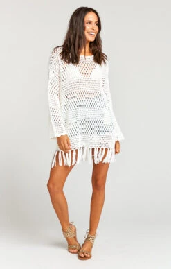 Show Me Your Mumu Paula Fringe Pullover ~ White Crochet -Show Me Your Mumu e50f0461aee7ca0392a5a0ce39c919cf