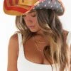 Show Me Your Mumu Flag Cowboy Hat ~ Red & Blue -Show Me Your Mumu erynliv 4.193935