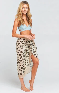Show Me Your Mumu Nico Cheetah Sarong ~ Beige/Black