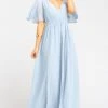 Show Me Your Mumu Emily Empire Maxi Dress ~ Steel Blue Chiffon -Show Me Your Mumu fall2019 emilymeggo 1.1412000