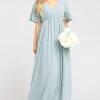 Show Me Your Mumu Emily Empire Maxi Dress ~ Silver Sage Crisp -Show Me Your Mumu fall2019 emilymeggo 1.1412073
