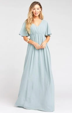 Show Me Your Mumu Emily Empire Maxi Dress ~ Silver Sage Crisp -Show Me Your Mumu fall2019 emilymeggo 1.1412077