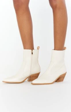 Show Me Your Mumu Billini Umeko Western Bootie ~ Oatmeal Lizard -Show Me Your Mumu fall22 toribri 12.2182246