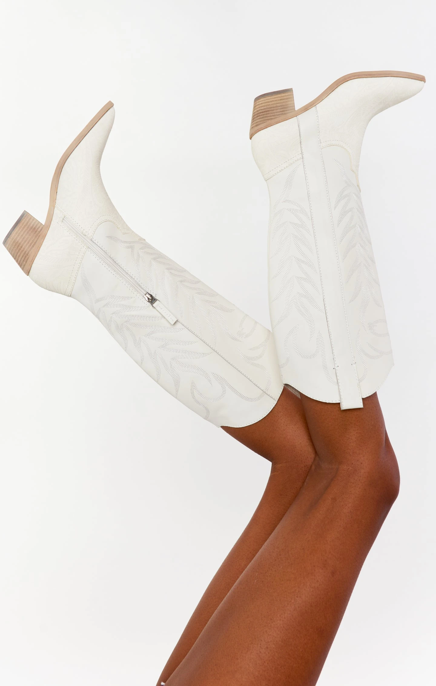 Show Me Your Mumu Dolce Vita Solei Western Boot ~ White 3 Show Me Your Mumu Dolce Vita Solei Western Boot ~ White