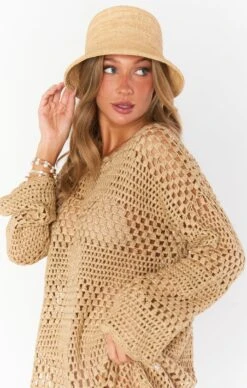 Show Me Your Mumu Lack Of Color The Inca Bucket Hat ~ Natural -Show Me Your Mumu fall23 bri 12.1628409