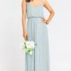 Show Me Your Mumu Victoria Maxi Dress ~ Silver Sage Beaded -Show Me Your Mumu fallbridal su3reshoots emilylexa 6.2522701