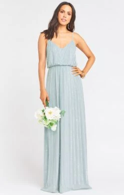 Show Me Your Mumu Victoria Maxi Dress ~ Silver Sage Beaded