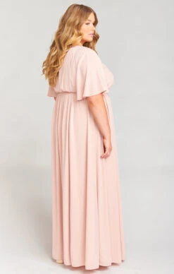Show Me Your Mumu Emily Empire Maxi Dress ~ Dusty Blush Crisp -Show Me Your Mumu ff849fe7e77f0342cc6735e605c7f259