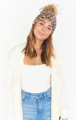 Show Me Your Mumu Eloise Leopard Beanie ~ Beige -Show Me Your Mumu finds blake 9.2218135