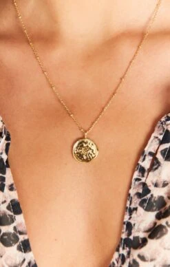 Show Me Your Mumu Gorjana Compass Coin Necklace ~ 18K Gold Plated