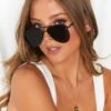 Show Me Your Mumu LeSpecs The Prince Aviator Sunglasses ~ Black