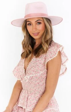 Show Me Your Mumu Lack Of Color Stardust Rancher Hat ~ Light Pink -Show Me Your Mumu finds chloeg 11.3028933