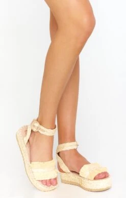 Show Me Your Mumu Matisse Seashore Platform Sandals ~ Natural