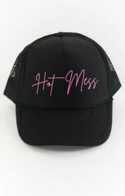 Show Me Your Mumu Hot Mess Trucker Hat ~ Black & Hot Pink -Show Me Your Mumu finds liv 10.1976429