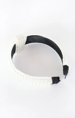 Show Me Your Mumu Milly Pearl Knotted Headband ~ White -Show Me Your Mumu flats6876