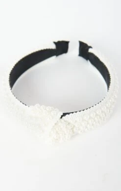 Show Me Your Mumu Milly Pearl Knotted Headband ~ White -Show Me Your Mumu flats6881