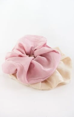 Show Me Your Mumu Ayla Oversized Scrunchie Set ~ Ivory/Mauve -Show Me Your Mumu flats6912