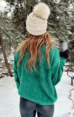 Show Me Your Mumu Feel Good Sweater ~ Emerald Knit