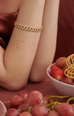 Show Me Your Mumu OMA The Label The Frosty Link Collection 9mm Bracelet ~ Gold -Show Me Your Mumu frosty bracelet 9mm