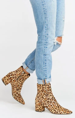 Show Me Your Mumu Dolce Vita Bel Bootie ~ Leopard Calf Hair