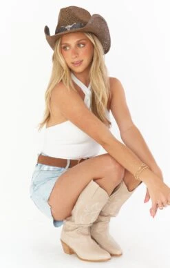 Show Me Your Mumu Billini Urson Cowboy Boot ~ Taupe -Show Me Your Mumu heathercollab livjudah 6.67401