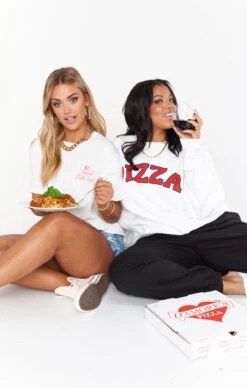Show Me Your Mumu Stanley Sweatshirt ~ Pizza Graphic -Show Me Your Mumu heathermcmahan judahanna 5.2458891