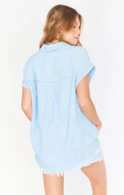 Show Me Your Mumu Andi Shorts ~ Light Chambray -Show Me Your Mumu holiday21 jordynsophia 3.2545199
