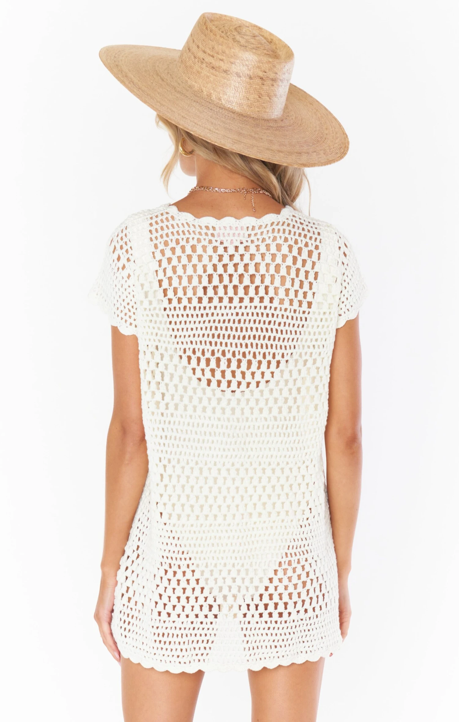 Show Me Your Mumu Cleo Coverup ~ White Crochet 5 Show Me Your Mumu Cleo Coverup ~ White Crochet - Image 3