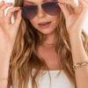 Show Me Your Mumu LeSpecs The Prince Aviator Sunglasses ~ Gold -Show Me Your Mumu jordyn reshoots 8.366370 1