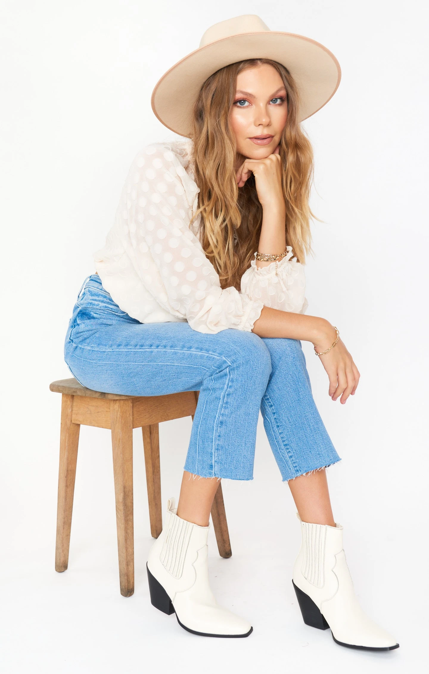 Show Me Your Mumu Billini Camille Western Boot ~ Bone 5 Show Me Your Mumu Billini Camille Western Boot ~ Bone - Image 3