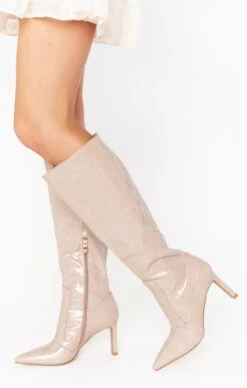 Show Me Your Mumu Billini Laurie Tall Boot ~ Blush Croc -Show Me Your Mumu jordyn reshoots 8.366446