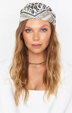 Show Me Your Mumu Sylvie Silky Head Scarf ~ Beige Leopard -Show Me Your Mumu jordyn reshoots 8.366633
