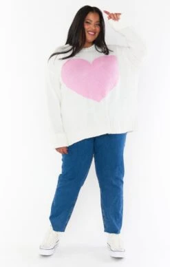 Show Me Your Mumu Sweetheart Sweater ~ Pink Heart Knit -Show Me Your Mumu judahpaige 1.529835