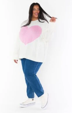 Show Me Your Mumu Sweetheart Sweater ~ Pink Heart Knit -Show Me Your Mumu judahpaige 1.529843 18d7f326 41dc 4b8d b302 0225c05e97f5